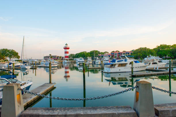 istock Lighthouse at Harbor Town-Hilton Head, South Carolina 1436268111