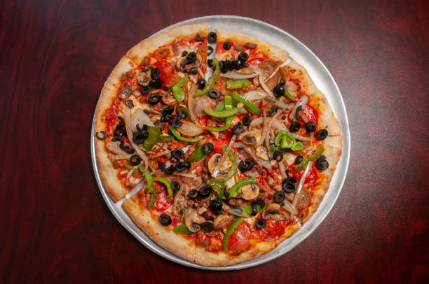 istock Delicious Italian Deluxe Pizza Supreme 1436274050