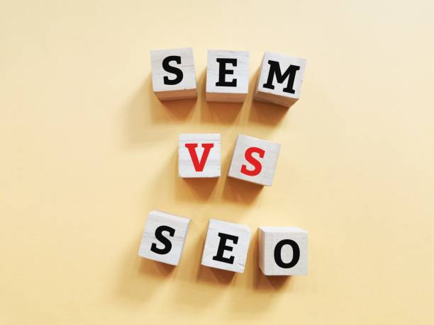 istock SEM vs SEO on wooden cubes. SEO vs SEM concept. 1436282327