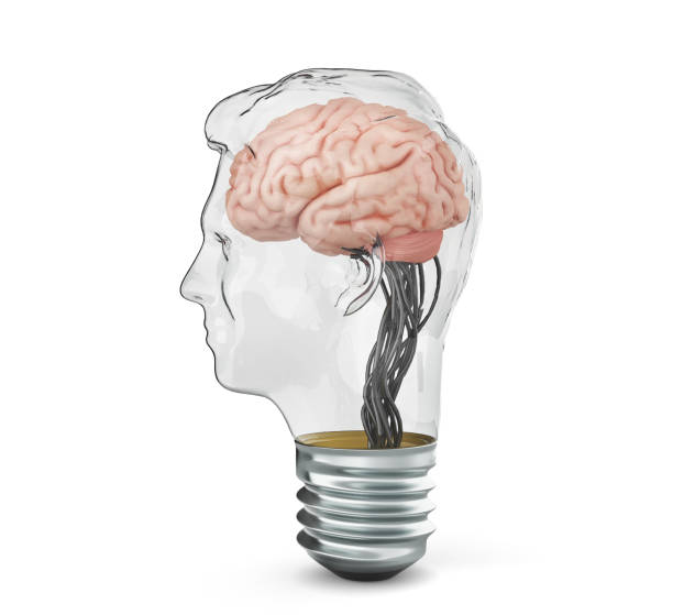 istock Light bulb in form of head. 3d illustration 1436283262