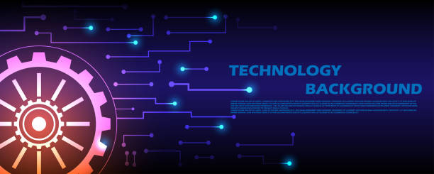 Gear wheel, technology, high-tech, future, modern, networking circuit board EP.3 Gear wheel, technology, high-tech, future, modern, networking circuit board EP.3.hi-tech communication concept innovation vector illustration background hightech stock illustrations