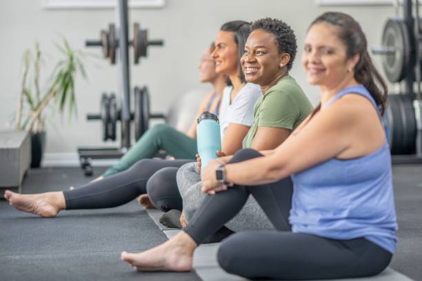 istock Women Taking a Break at the Gym 1436304807