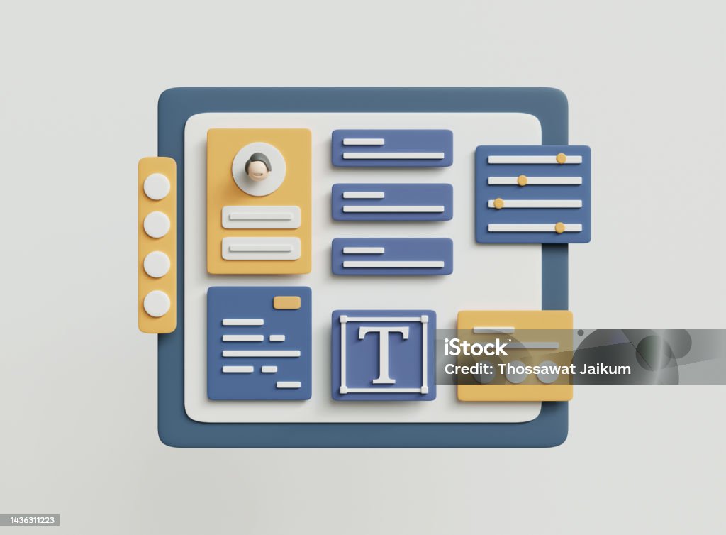 Illustration Web Development And Interface Design Stock Illustration ...