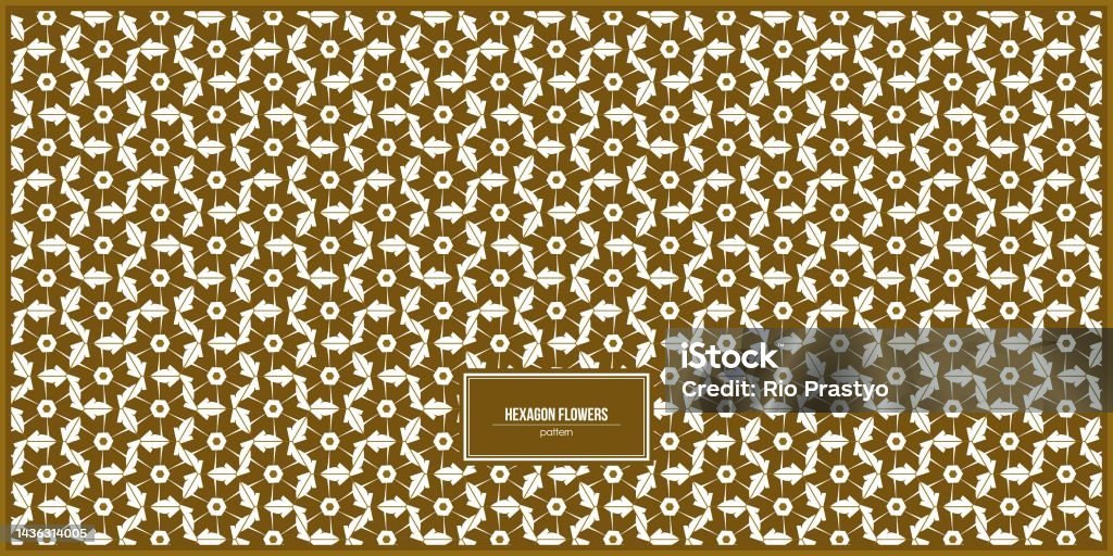 Hexagonal Patterns Unique Modern Pattern Of Unique Hexagon Flowers Stock Illustration - Download ...