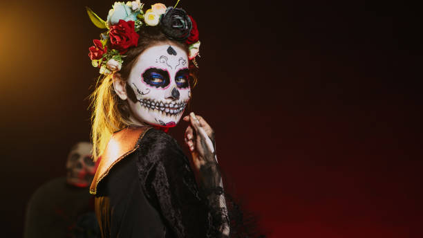 istock Cavalera catrina luring victims and reaching with hand 1436322370