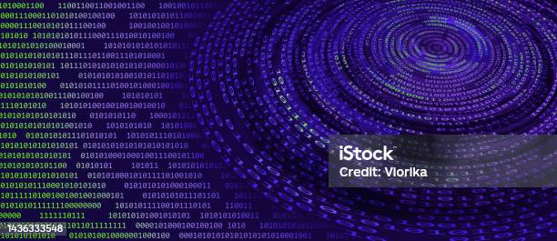 Binary Code Background Stock Photo - Download Image Now - Computer ...