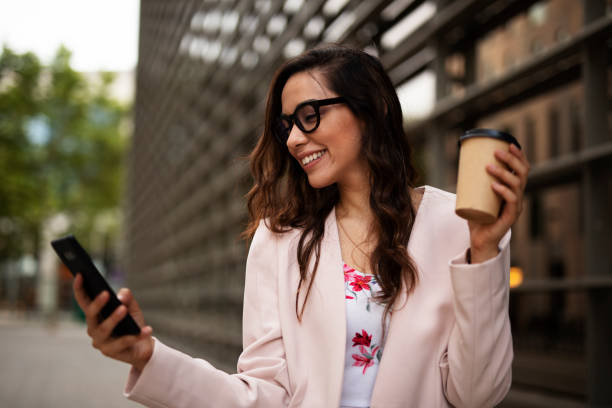 istock Young businesswoman using the phone. 1436334877