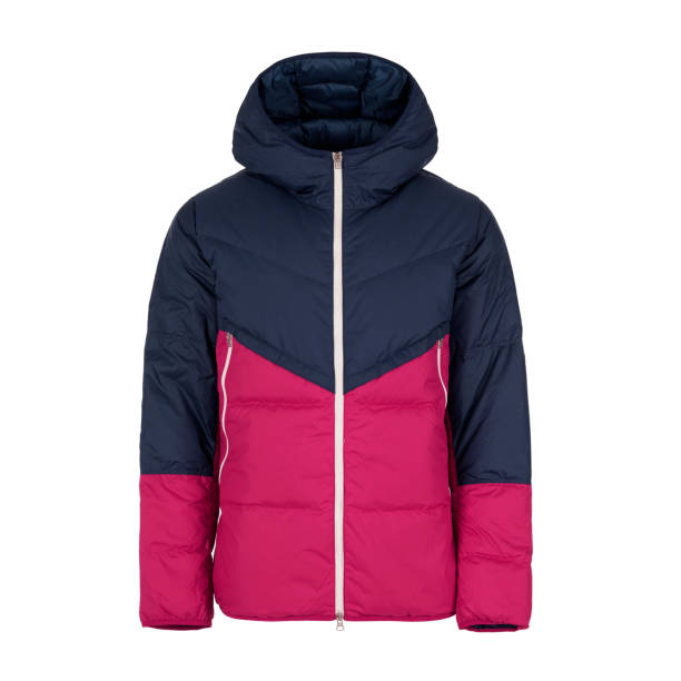 istock Blue and pink worm winter hoodie jacket 1436346285