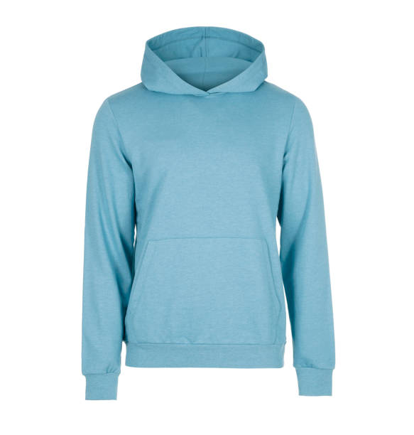 istock Blue men's sweatshirt with a hood 1436346315