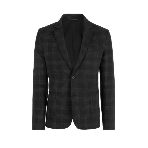 Men's checkered jacket in a shade of black
