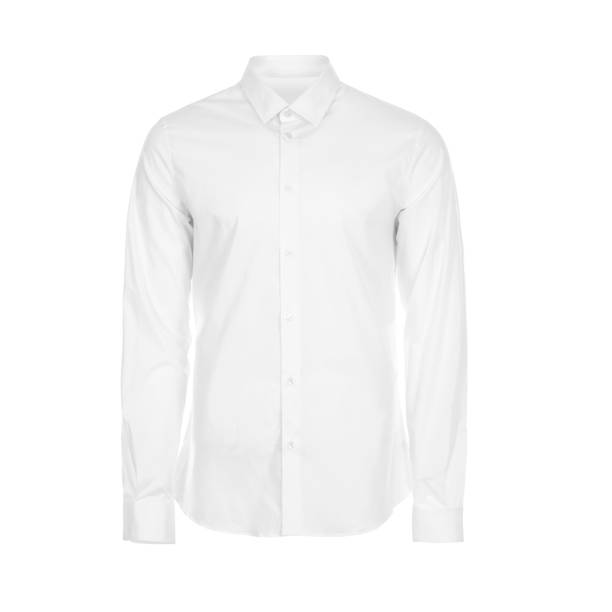 istock Men's white shirt with long sleeves 1436346435