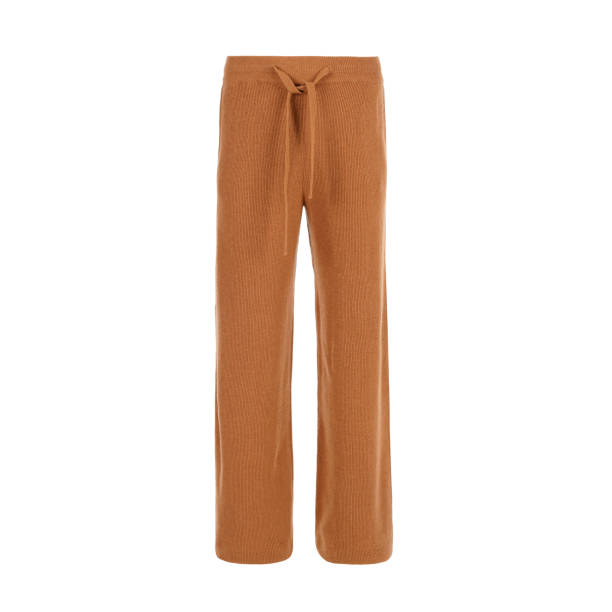 istock Brown women's casual tracksuit bottoms 1436346527