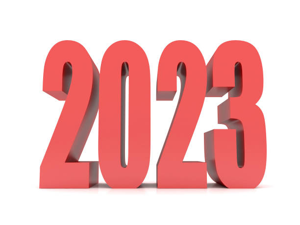 istock New Year 2023  ,3d rendering on white background 1436353866