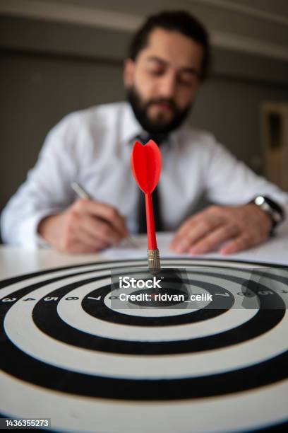 Success Goals Targeting The Business Concept Stock Photo - Download Image Now - Aspirations, Success, 20-24 Years
