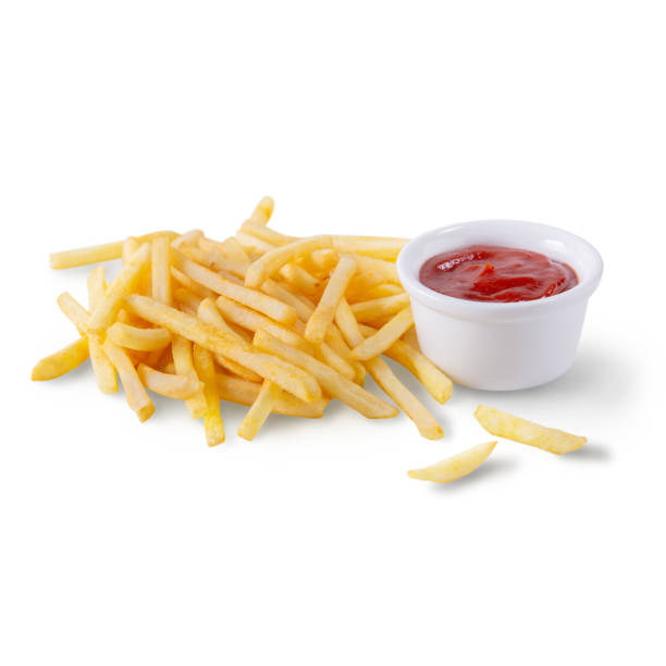 istock French fries with ketchup in a bowl on a white background 1436357435