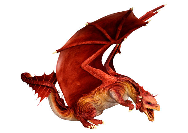 istock 3D Rendering Fairy Tale Dragon on White 1436368820