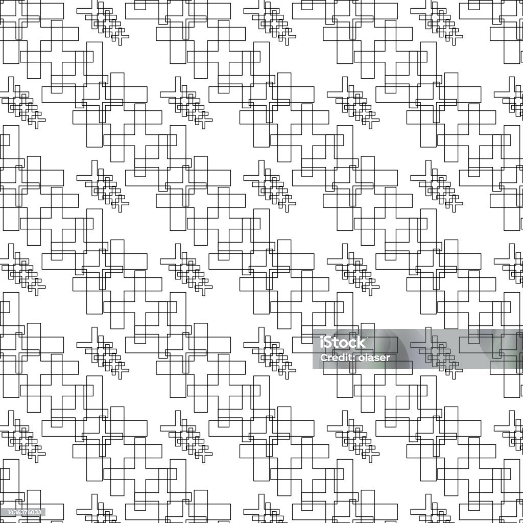 Plus Blog Pattern Plus Signs In Layers Pattern Stock Illustration - Download Image Now ...
