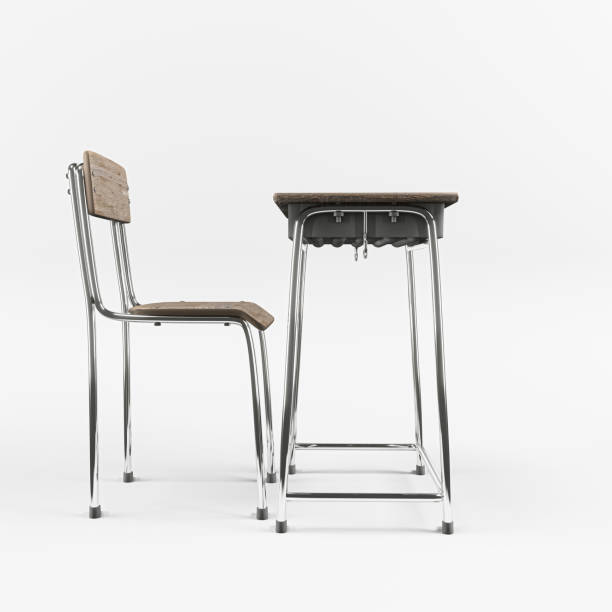 istock school desk isolated on white background 1436377654