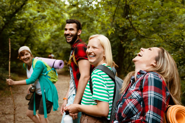 istock The oxygen in the forest makes you laugh 1436377877