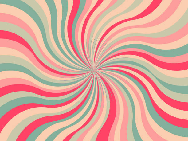 swirl burst retro - vanishing point diminishing perspective sunbeam abstract stock-grafiken, -clipart, -cartoons und -symbole