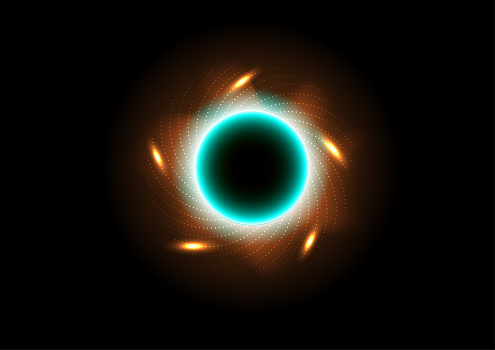 Anillo agujero negro estrella cosmos red tecnología futurista diseño gráfico abstracto fondo vectorial ilustración photo