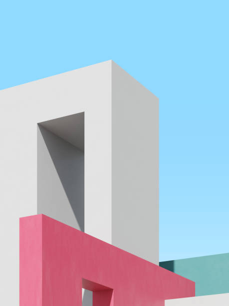 istock 3d illustration of abstract architecture background. 1436387922