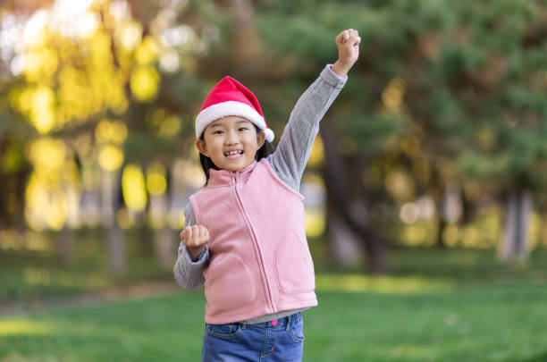 Christmas Girl Cheering