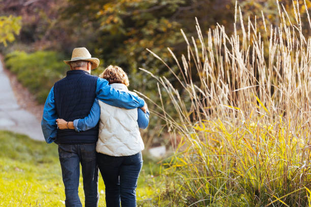 istock Senior couple walking 1436393150