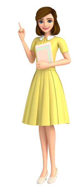 A woman who is holding the file