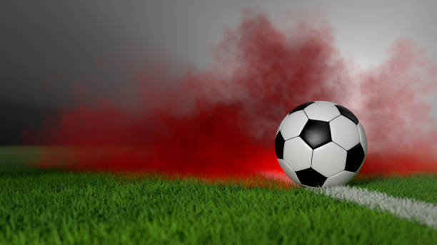 istock Football Red Smoke 1436398103