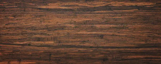 Photo of dark natural wood, abstract background. old plank texture