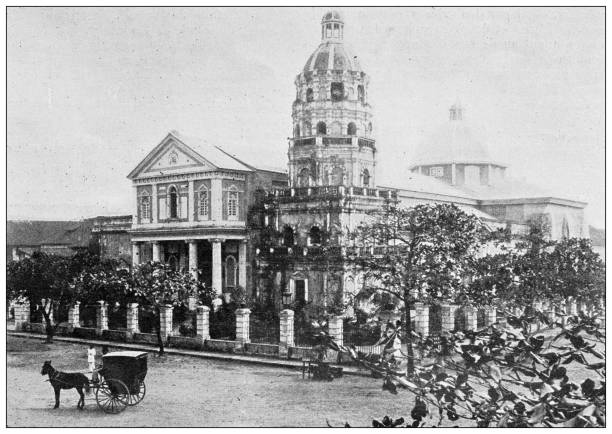 istock Antique image: Santa Cruz Church, Manila 1436405893