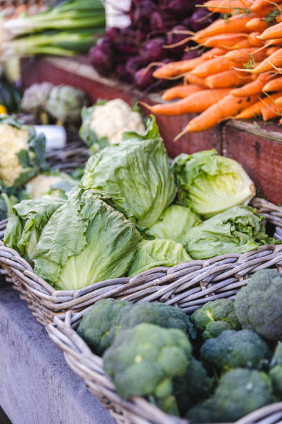 istock Organic vegetables on a Farmers market 1436408806