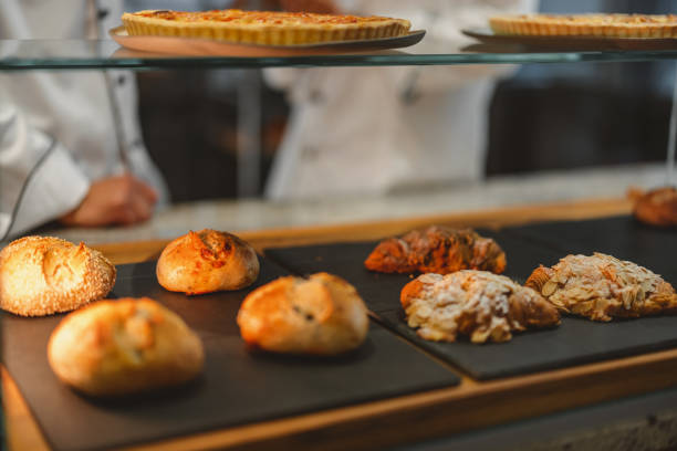 istock Close Up Of Sourdough Bread On The Shelf In A Bakery 1436415837
