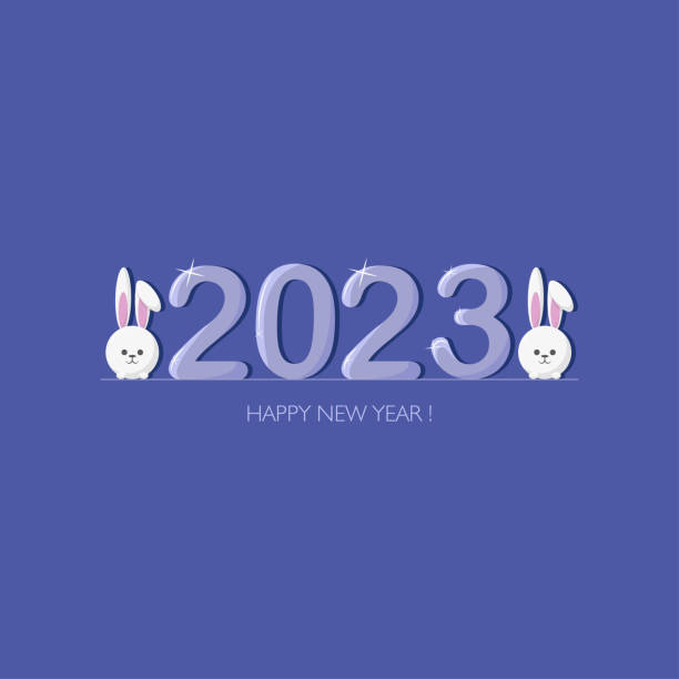 symbol nowego roku 2023 - happy new year stock illustrations