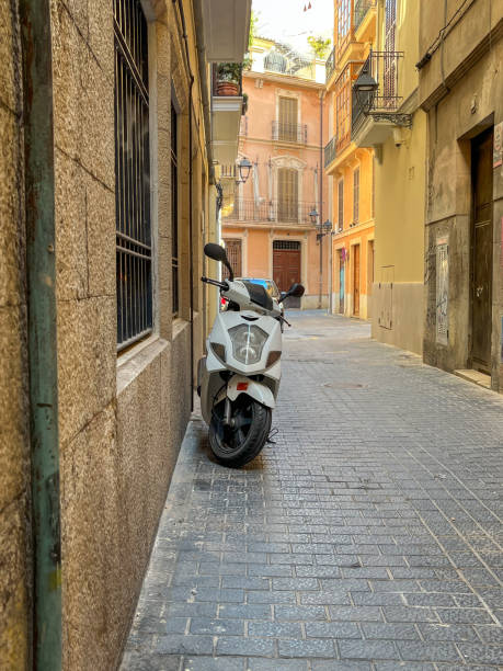 istock Narrow alleyway in downtown Palma Majorca 1436428377