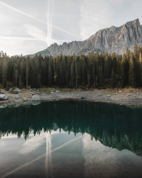 istock Lake Carezza, Dolomites, Italy 1436447201