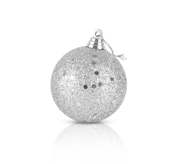 istock white christmas ball with silver sequins isolated on a white 1436447285