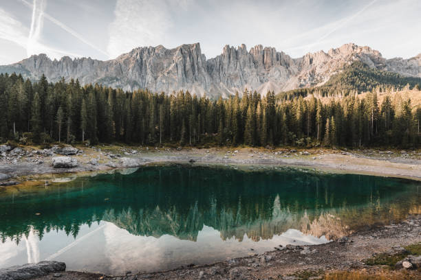 istock Lake Carezza, Dolomites, Italy 1436447372