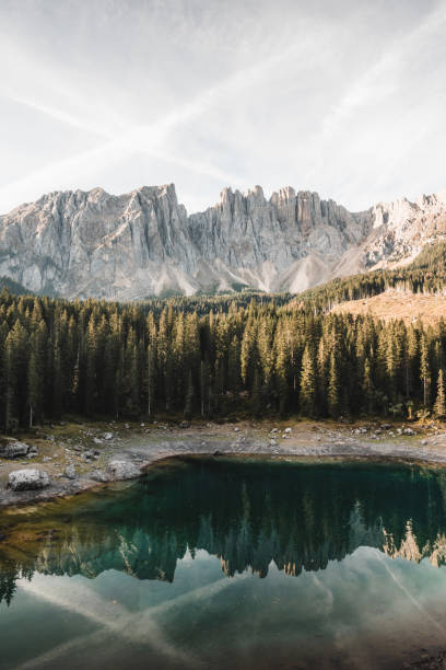 istock Lake Carezza, Dolomites, Italy 1436447604