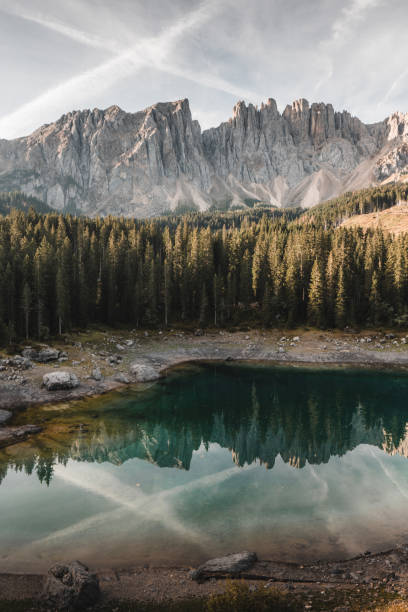 istock Lake Carezza, Dolomites, Italy 1436447771