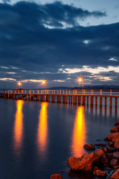 istock sunset over Lake Trasimeno 1436453048