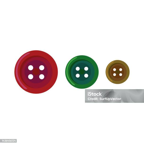 Sewing Button Patterns Vector Colorful Sewing Buttons Vector Illustration Stock Illustration ...