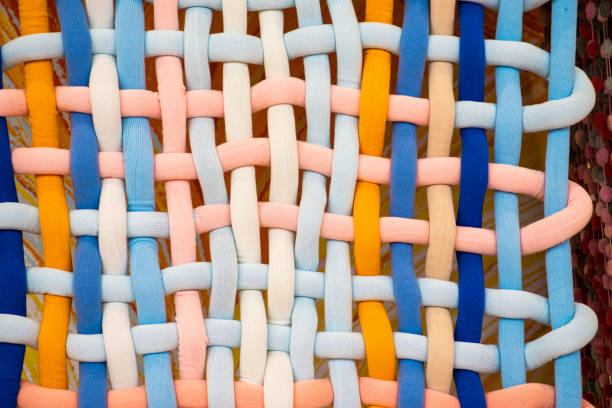 istock Close-up of woven ethnic fabric 1436458534