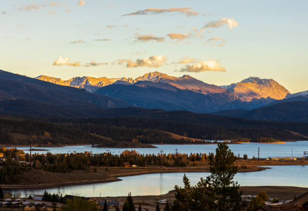 istock Beautiful Autumn Sunset on Granby Lake 1436458996