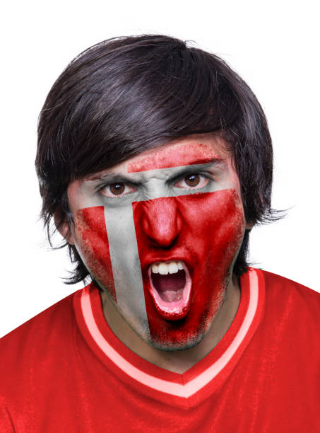 istock Soccer fan man with his team's jersey 1436463580