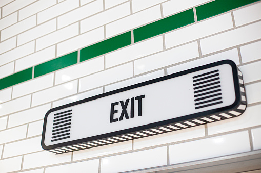 fire exit sign and symbol