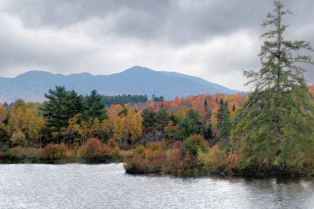 istock Scenic View of Mountains and Fall Foliage from Coffin Pond 1436467652