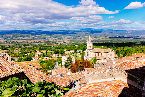 View from the village of Bonnieux in the Provence region of France.