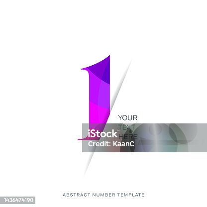 istock Abstract number template. Anniversary number template isolated, anniversary icon label, anniversary symbol vector stock illustration 1436474190